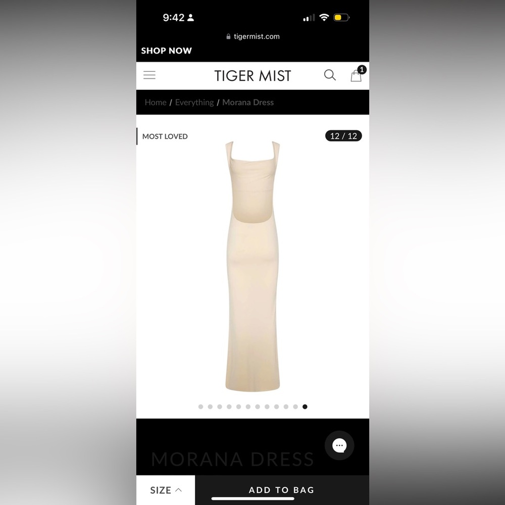 Tiger mist full length dress - Morana Dress